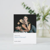 Invitation Serez-vous ma femme d'honneur photo moderne (Debout devant)