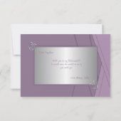 Invitation Serez-vous ma femme d'honneur Violet & Argent (Dos)