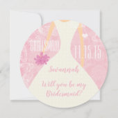 Invitation Serez-vous ma Fiançailles d'honneur photo dos (Devant)