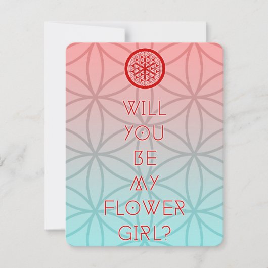 Invitation serez-vous ma fille aux fleurs sacrées ? (Devant)
