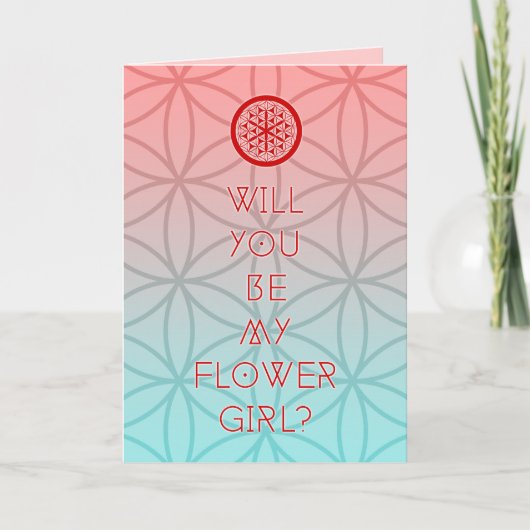 Invitation serez-vous ma fille aux fleurs sacrées ? (Devant)
