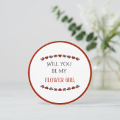 Invitation Serez-vous ma fille d'honneur (Debout devant)