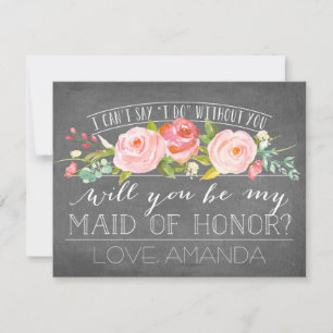 Invitation Serez-Vous Ma Fille D'Honneur ? Bridesmaid