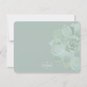 Invitation Serez-Vous Ma Fille D'Honneur Mariage Succulent ? (Dos)