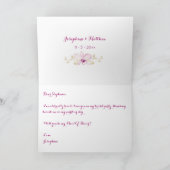 Invitation Serez-Vous Ma Fille D'Orchidées Tropicales D'Honne (Intérieur)