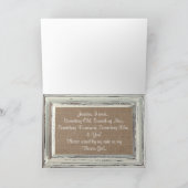 Invitation Serez-Vous Ma Fille Fleur ? Cadre blanc rustique (Intérieur)