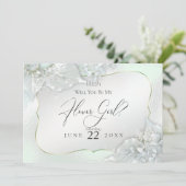 Invitation Serez-Vous Ma Fille Fleur Honeydew Shimmer (Debout devant)