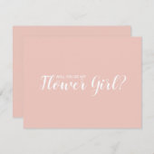 Invitation Serez-Vous Ma Fille Fleur ? Proposition Flower Gir (Devant / Derrière)