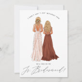 Invitation Serez-Vous Ma Jeune Femme D'Accueil ? Filles dans (Devant)