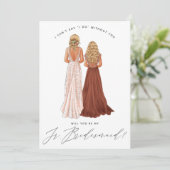 Invitation Serez-Vous Ma Jeune Femme D'Accueil ? Filles dans (Debout devant)