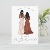 Invitation Serez-Vous Ma Jeune Femme D'Accueil ? Filles dans (Debout devant)