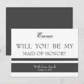 Invitation Serez-Vous Ma MAIN D'HONNEUR ? (Devant / Derrière)