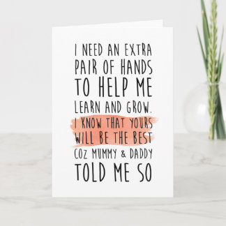 Invitation serez-vous ma marraine / parrain / parrain / parra