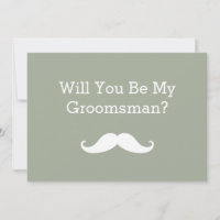 Serez-Vous Ma Moustache Noire Groomsman