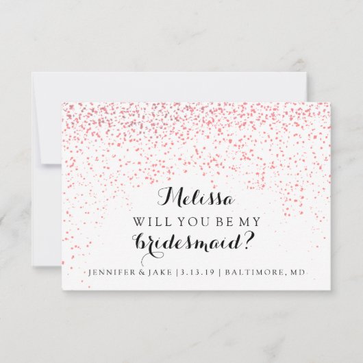 Invitation Serez-Vous Ma Porte-Épouse ? (Devant)