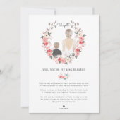 Invitation Serez-vous ma proposition de porte-anneau (Devant)