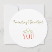 Invitation Serez-vous ma proposition de servante d'honneur co (Dos)