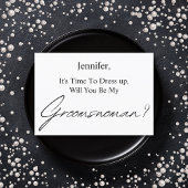 Invitation serez-vous ma proposition minimale de groomswoman
