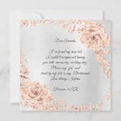 Invitation Serez-Vous Ma Rose D'Accueil Gold Wreath Grey (Dos)