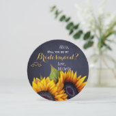 Invitation Serez-vous ma servante de la marine des tournesols (Debout devant)