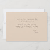 Invitation Serez-vous ma servante des fleurs de printemps blu (Dos)