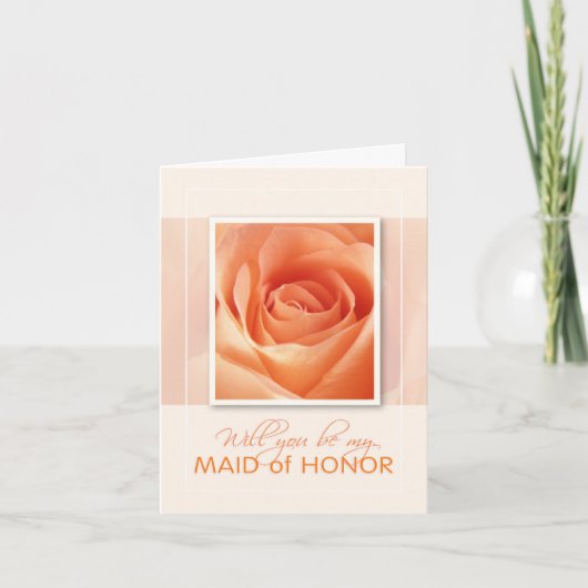 Invitation Serez-vous ma servante d'honneur ? (Devant)