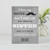 Invitation Serez-vous ma servante d'honneur ? (Debout devant)