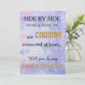 Invitation Serez-vous ma servante d'honneur ? (Debout devant)