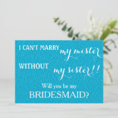 Invitation Serez-vous ma servante d'honneur ? (Debout devant)