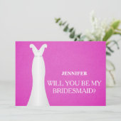 Invitation Serez-vous ma servante d'honneur ? (Debout devant)