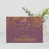 Invitation Serez-vous ma servante d'honneur ? (Debout devant)