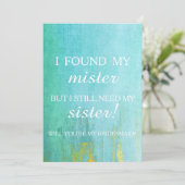 Invitation Serez-vous ma servante d'honneur ? (Debout devant)