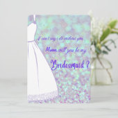 Invitation Serez-vous ma servante d'honneur (Debout devant)