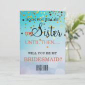 Invitation Serez-vous ma servante d'honneur ? (Debout devant)