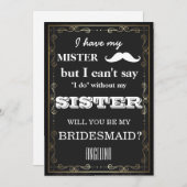 Invitation Serez-vous ma servante d'honneur ? (Devant / Derrière)