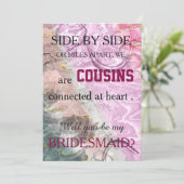 Invitation Serez-vous ma servante d'honneur ? (Debout devant)