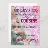 Invitation Serez-vous ma servante d'honneur ? (Devant / Derrière)