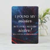 Invitation Serez-vous ma servante d'honneur ? (Debout devant)