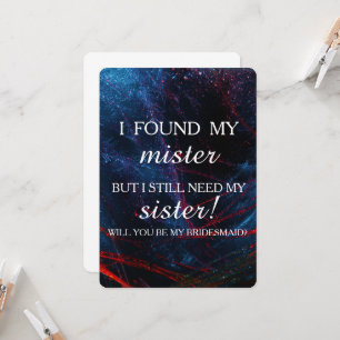 Invitation Serez-vous ma servante d'honneur ?