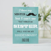 Invitation Serez-vous ma servante d'honneur ? (Debout devant)