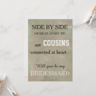 Invitation Serez-vous ma servante d'honneur ?