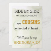 Invitation Serez-vous ma servante d'honneur ? (Devant / Derrière)