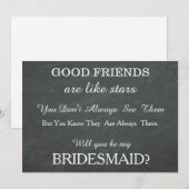 Invitation Serez-vous ma servante d'honneur ? (Devant / Derrière)