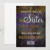 Invitation Serez-vous ma servante d'honneur ? (Devant / Derrière)