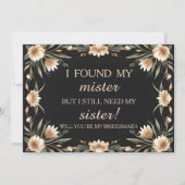 Invitation Serez-vous ma servante d'honneur ? (Devant)