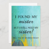 Invitation Serez-vous ma servante d'honneur ? (Devant / Derrière)