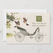 Invitation Serez-vous ma servante d'honneur ? Bourse d'art vi (Devant)