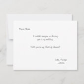 Invitation Serez-vous ma servante d'honneur ? | Bridesmaid (Dos)