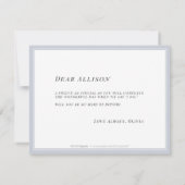 Invitation Serez-vous ma servante d'honneur florale minimalis (Dos)