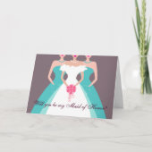 Invitation Serez-vous ma servante d'honneur ? Mariage (pool) (Devant)